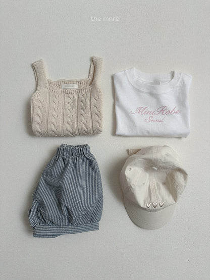 Cable Knit Vest | minirobe