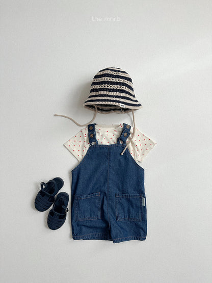 distressed denim overalls | minirobe
