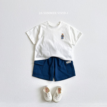 【PREORDER受付終了、ご希望はお問い合わせください。】63.Bear Embroidery ShortSleeve Tee