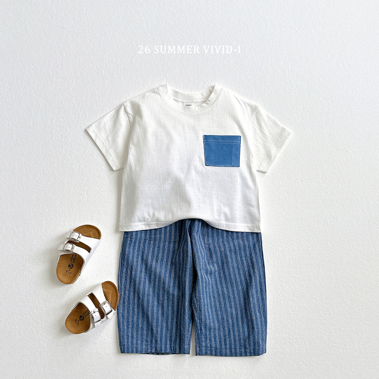 【PREORDER受付終了、ご希望はお問い合わせください。】5.9分丈 Stripe Linen Pants