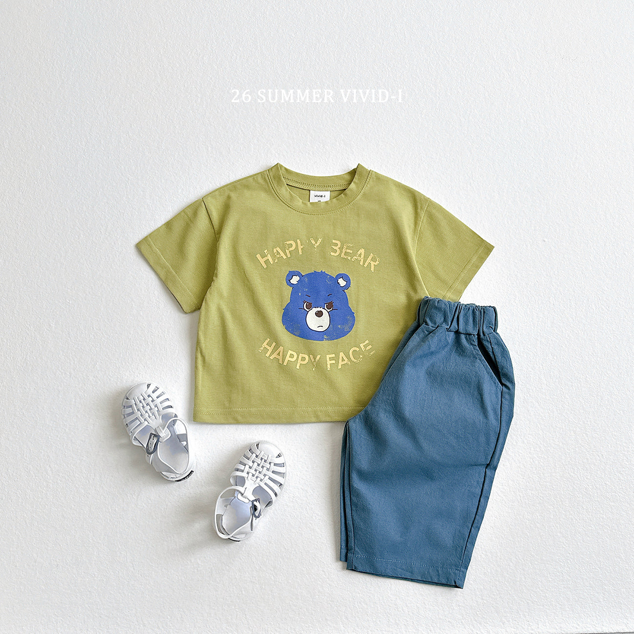 【PREORDER受付終了、ご希望はお問い合わせください。】56.Happy Bear ShortSleeve Tee