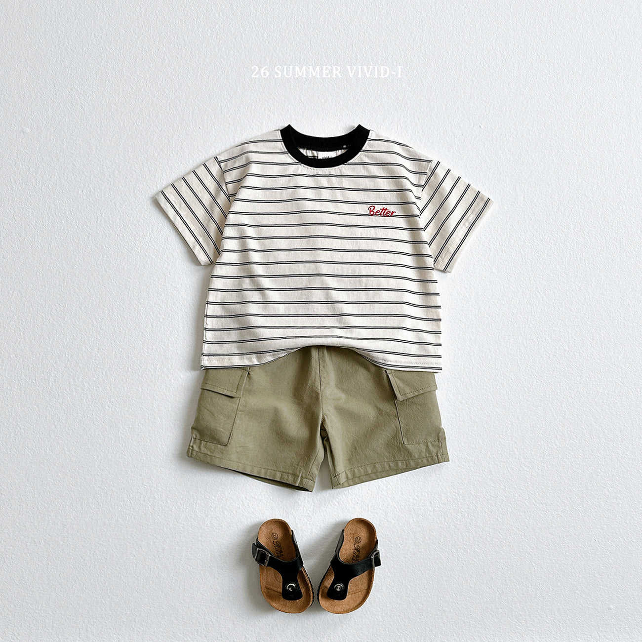 【PREORDER受付終了、ご希望はお問い合わせください。】66.Better Embroidery Stripe Tee