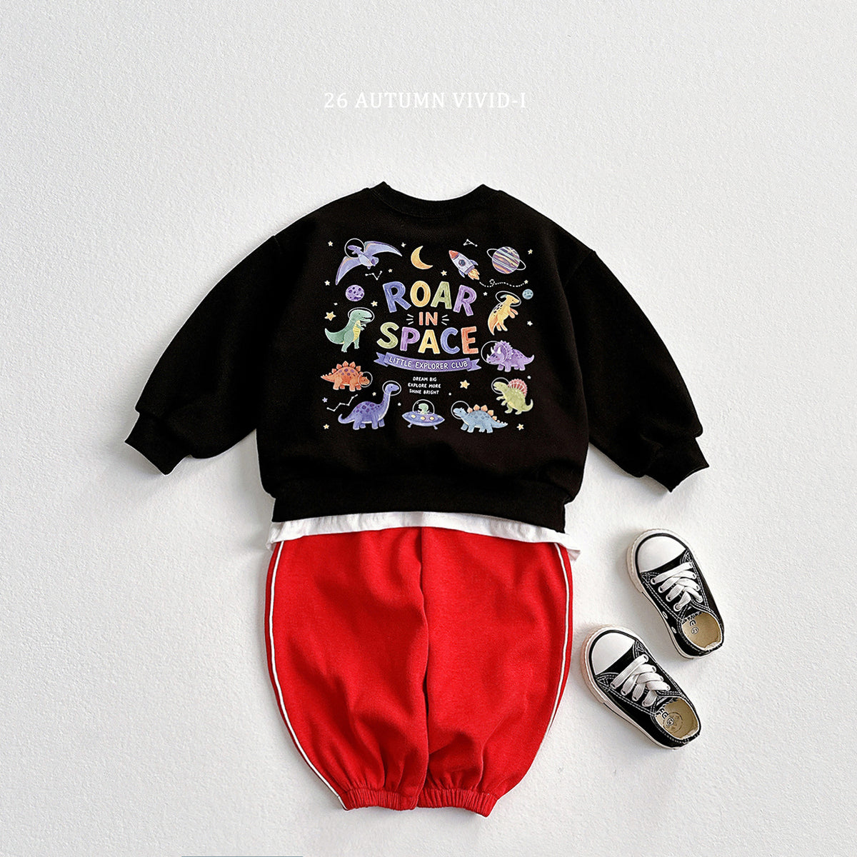 【秋のPRE-ODER 5%OFF】54.Space Dino Sweatshirt