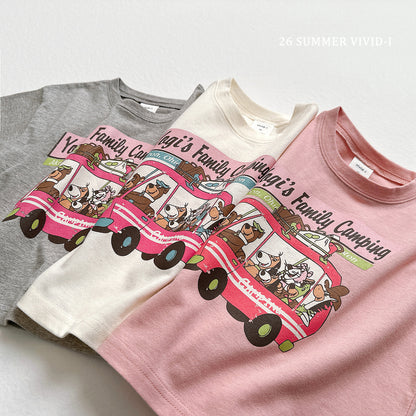 【PREORDER受付終了、ご希望はお問い合わせください。】50.Vintage Camping ShortSleeve Tee