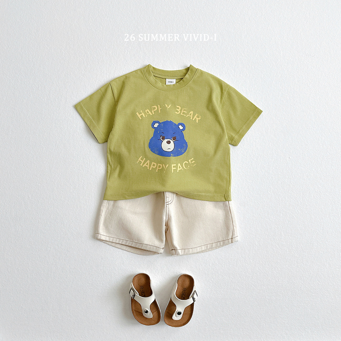 【PREORDER受付終了、ご希望はお問い合わせください。】56.Happy Bear ShortSleeve Tee