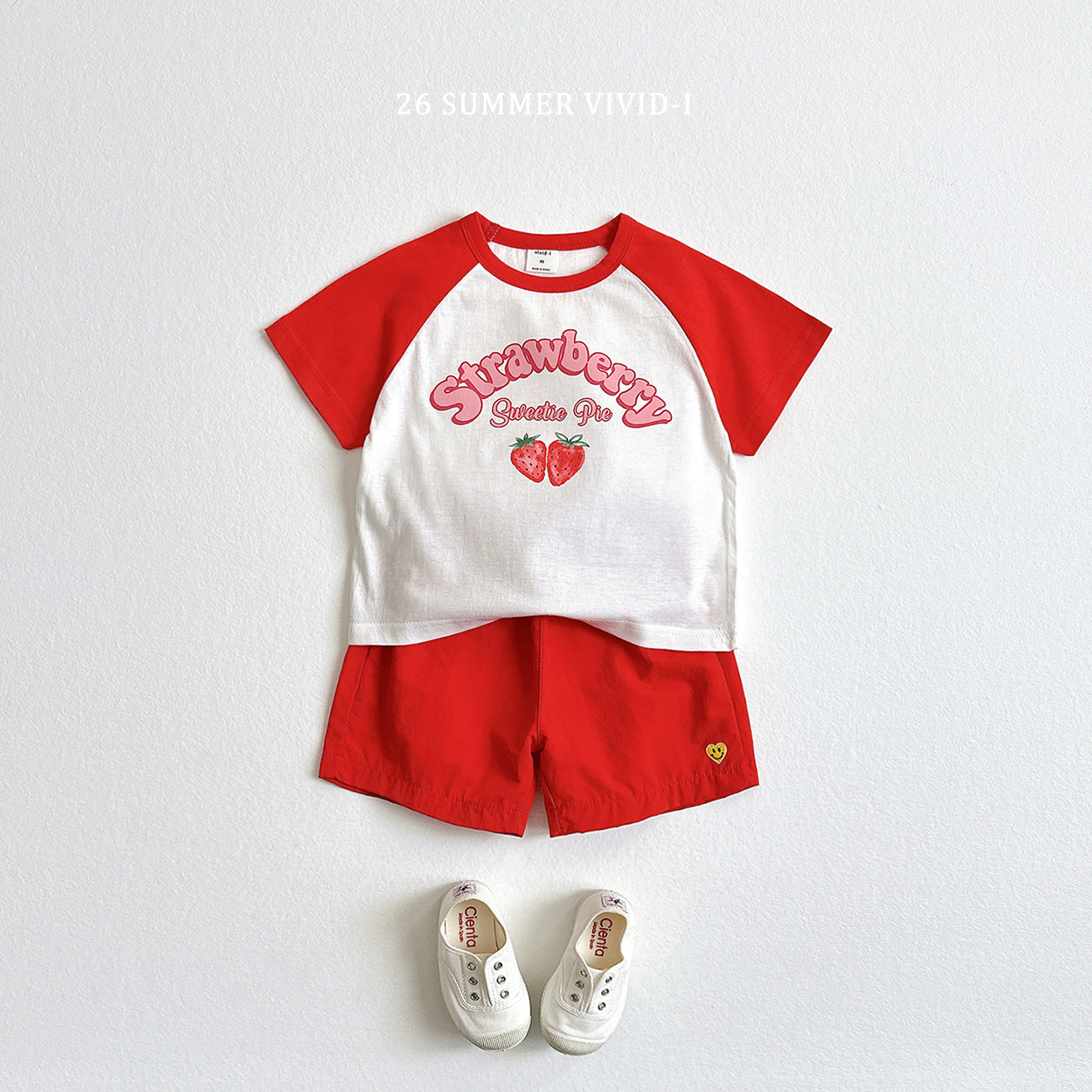 【PREORDER受付終了、ご希望はお問い合わせください。】74.Strawberry Dolman ShortSleeve Tee