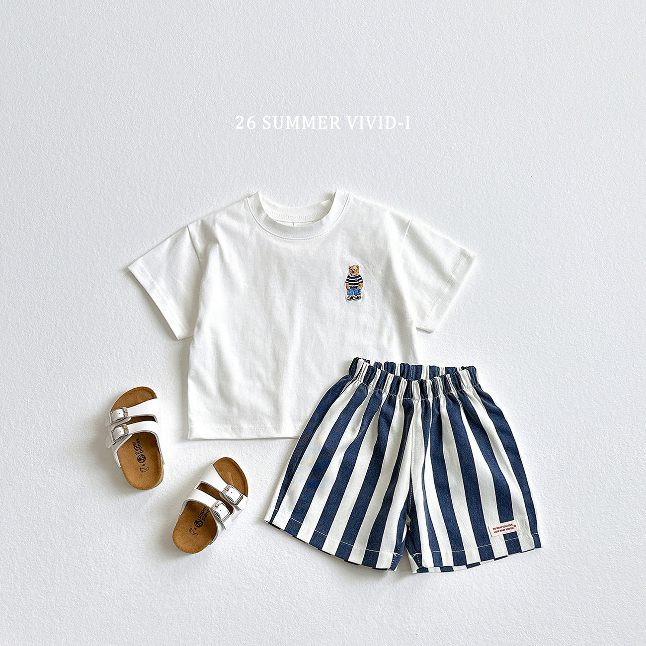 【PREORDER受付終了、ご希望はお問い合わせください。】63.Bear Embroidery ShortSleeve Tee