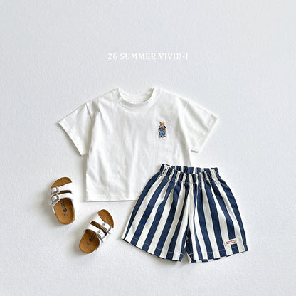 【PREORDER受付終了、ご希望はお問い合わせください。】63.Bear Embroidery ShortSleeve Tee