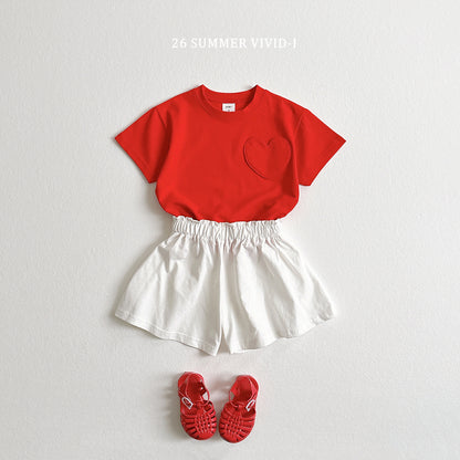 【PREORDER受付終了、ご希望はお問い合わせください。】79.Heart Pocket ShortSleeve Tee