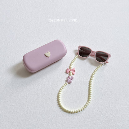 【PREORDER受付終了、ご希望はお問い合わせください。】118.Heart Case Necklace Sunglasses