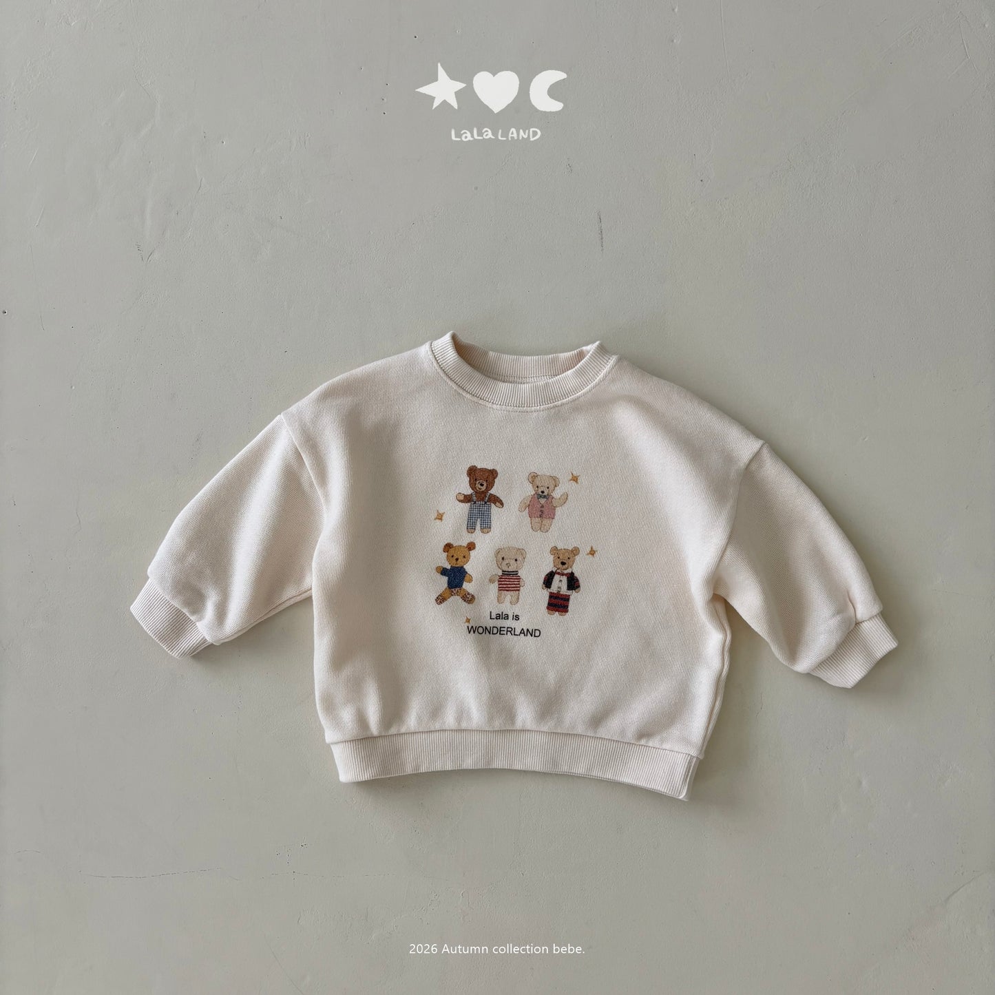 【PRE-ODER〆8.9(sun)】34.Bear Friends Sweatshirt | lalaland