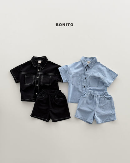 【PREORDER 4日間限定】34.two pocket linen set