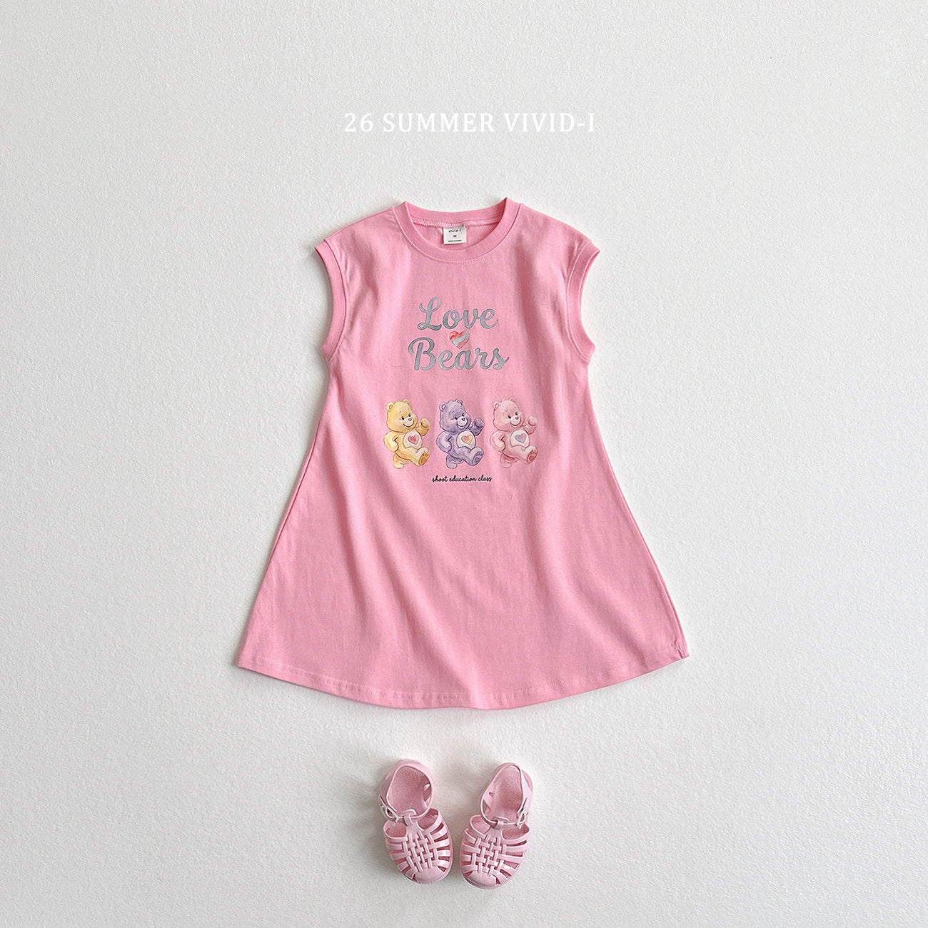 【PREORDER受付終了、ご希望はお問い合わせください。】90.Painted Bear Long Dress