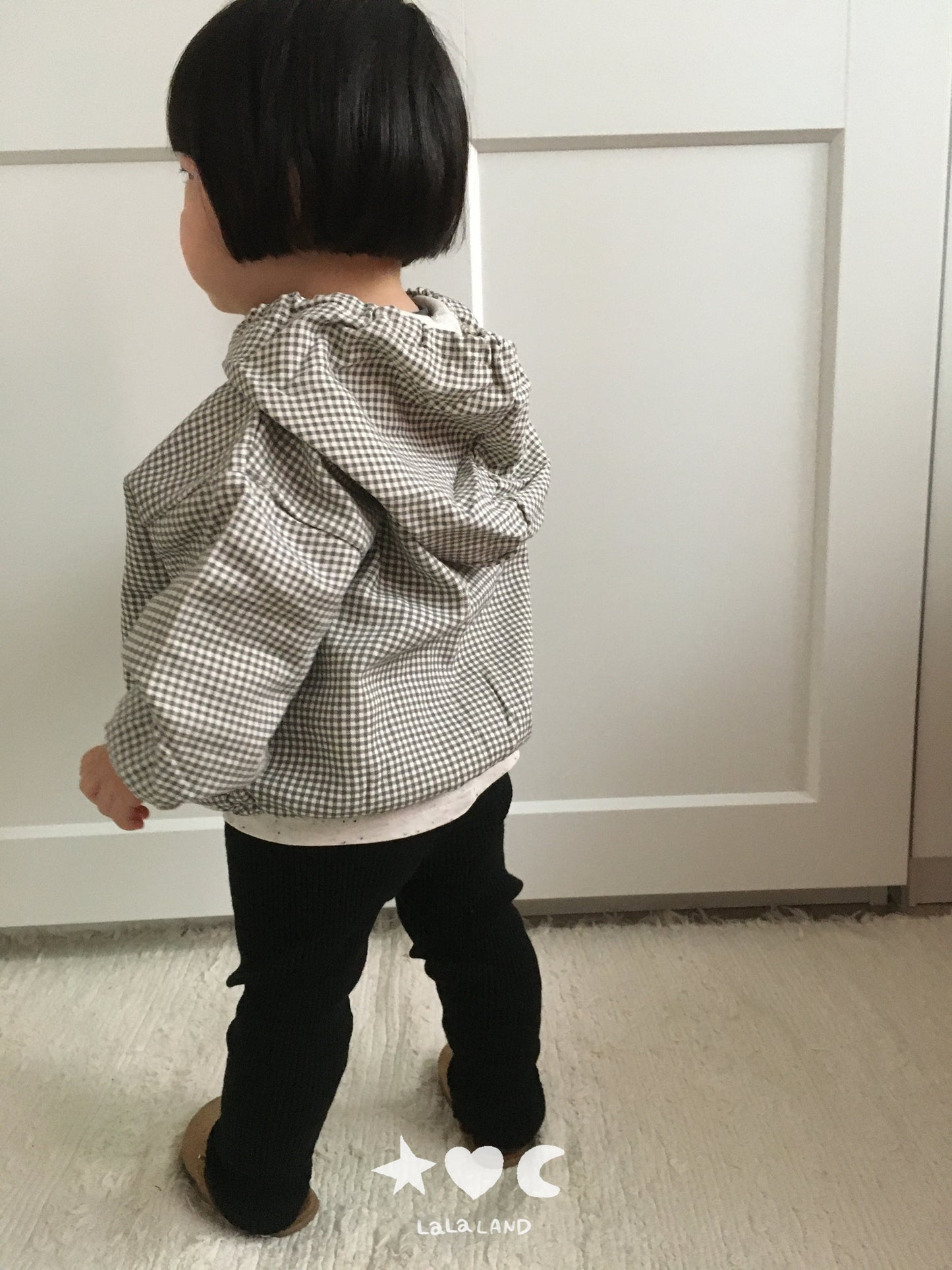 【PRE-ODER〆8.9(sun)】07.Gingham Hood Jumper | lalaland