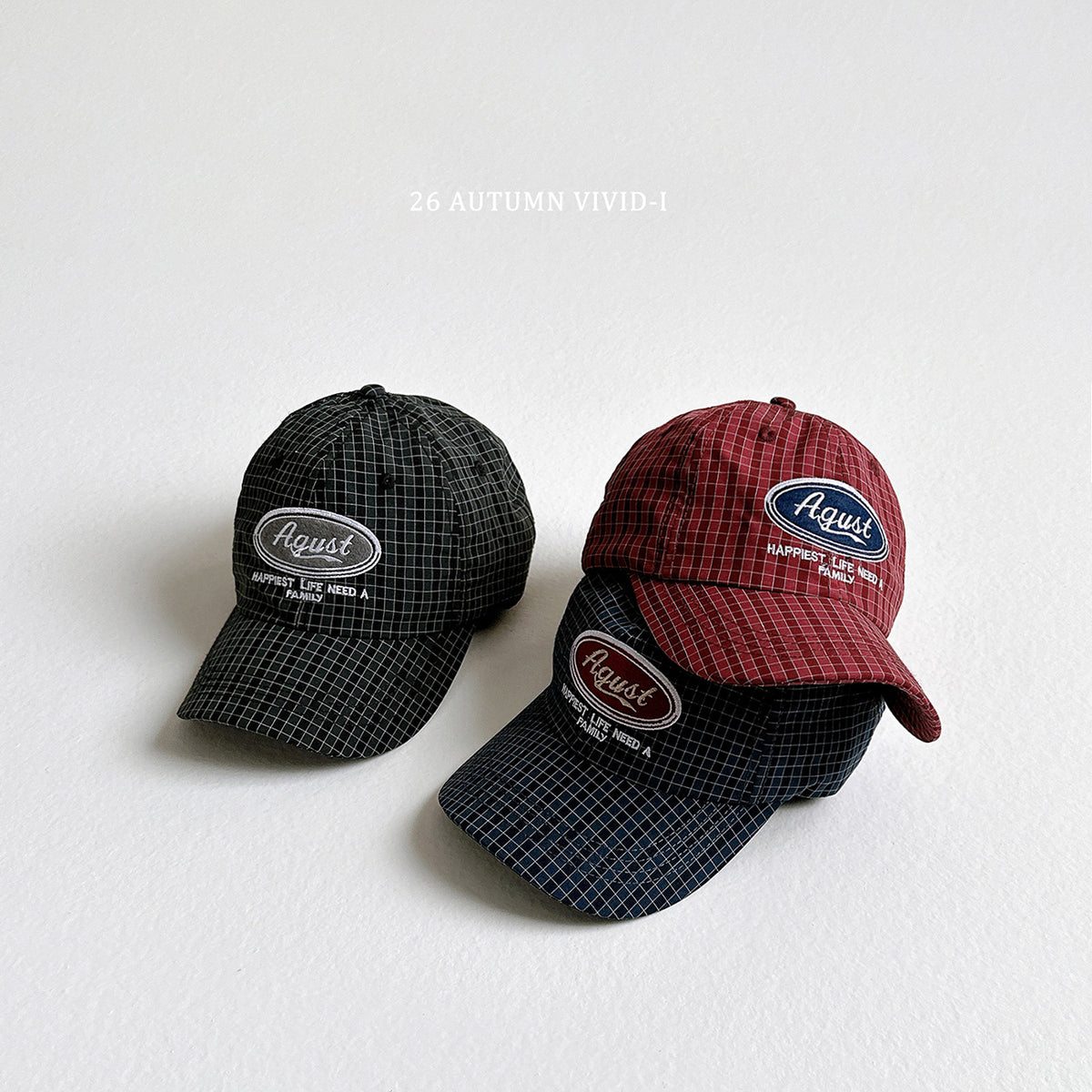 【秋のPRE-ODER 5%OFF】105.August Check Cap
