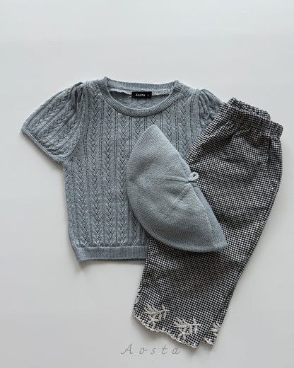 【PREORDER受付終了、ご希望はお問い合わせください。】21.Knit Eyelet T