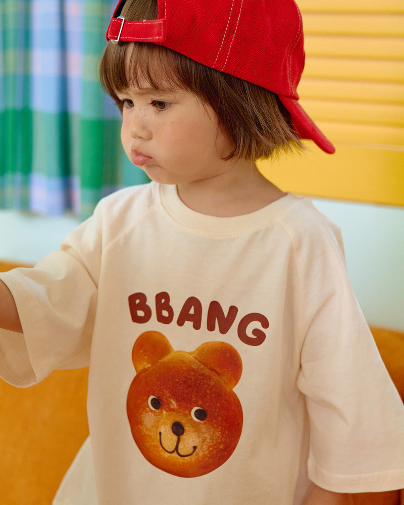 【PRE-ODER〆8.9(sun)】12.Bread Raglan T-Shirt – Kids | oottbebe