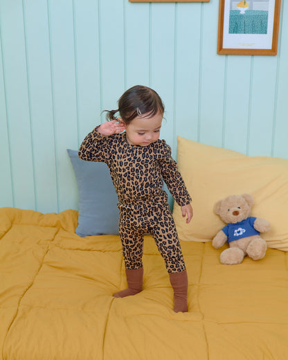 【秋のPRE-ODER 5%OFF】33.Little Leopard Loungewear | oottbebe