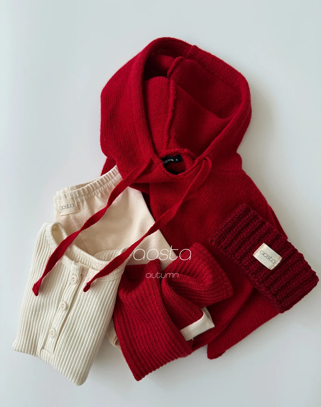【秋のPRE-ODER 5%OFF】10.Knit Cookie Hoodie