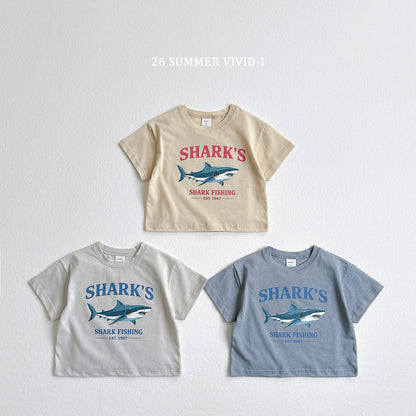 【PREORDER受付終了、ご希望はお問い合わせください。】43.Shark Silket ShortSleeve Tee