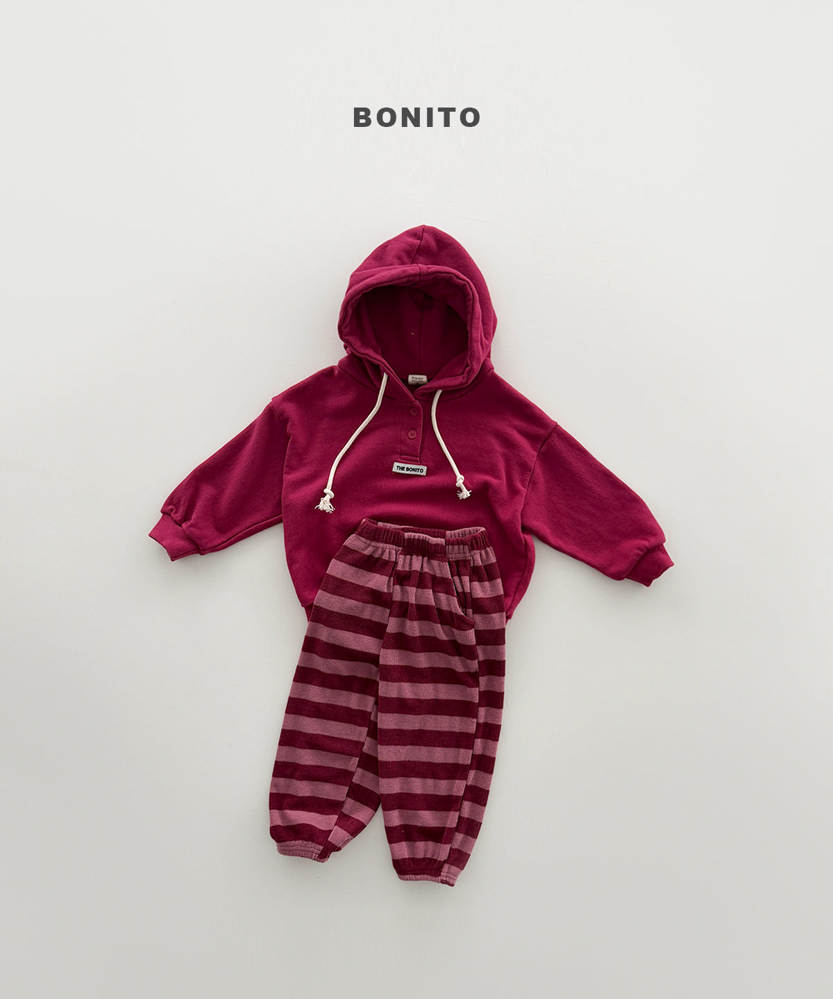 45.Striped Knit Jogger Pants