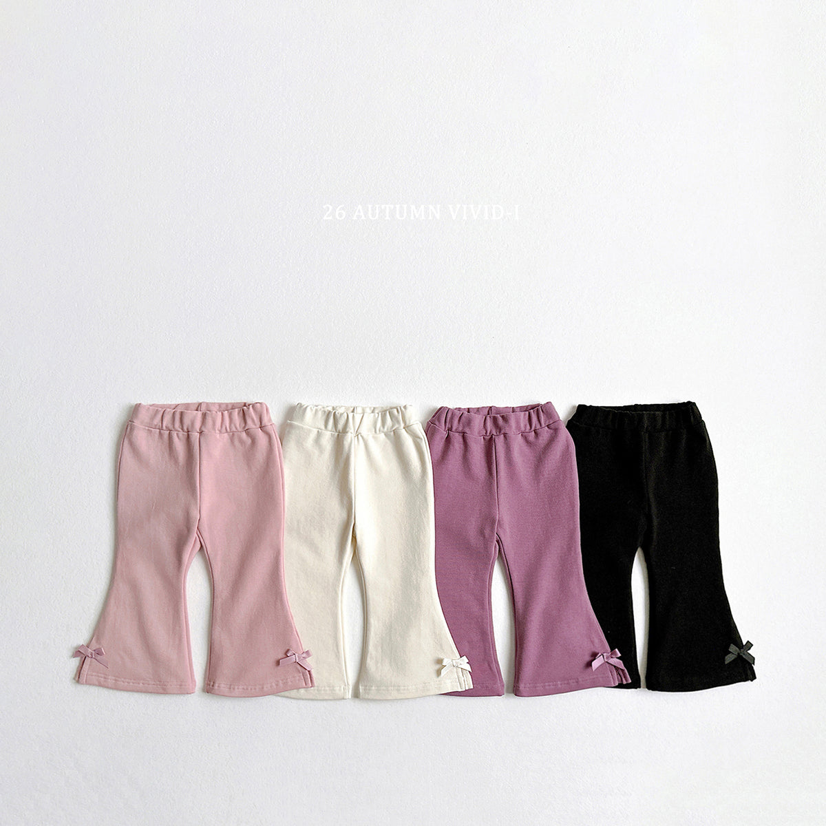 【秋のPRE-ODER 5%OFF】25.Ribbon Stretch Flare Pants