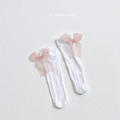【PREORDER受付終了、ご希望はお問い合わせください。】122.Lace Ribbon Socks