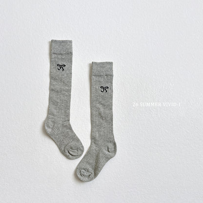 【PREORDER受付終了、ご希望はお問い合わせください。】121.Ribbon Embroidery Knee Socks