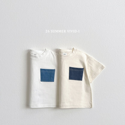 【PREORDER受付終了、ご希望はお問い合わせください。】65.Pocket Denim ShortSleeve Tee