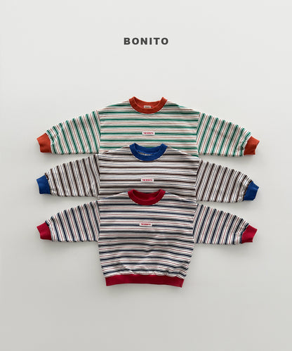 42.Feeling Stripe Sweatshirt