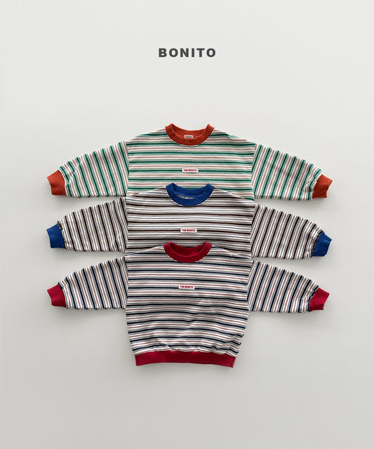 42.Feeling Stripe Sweatshirt