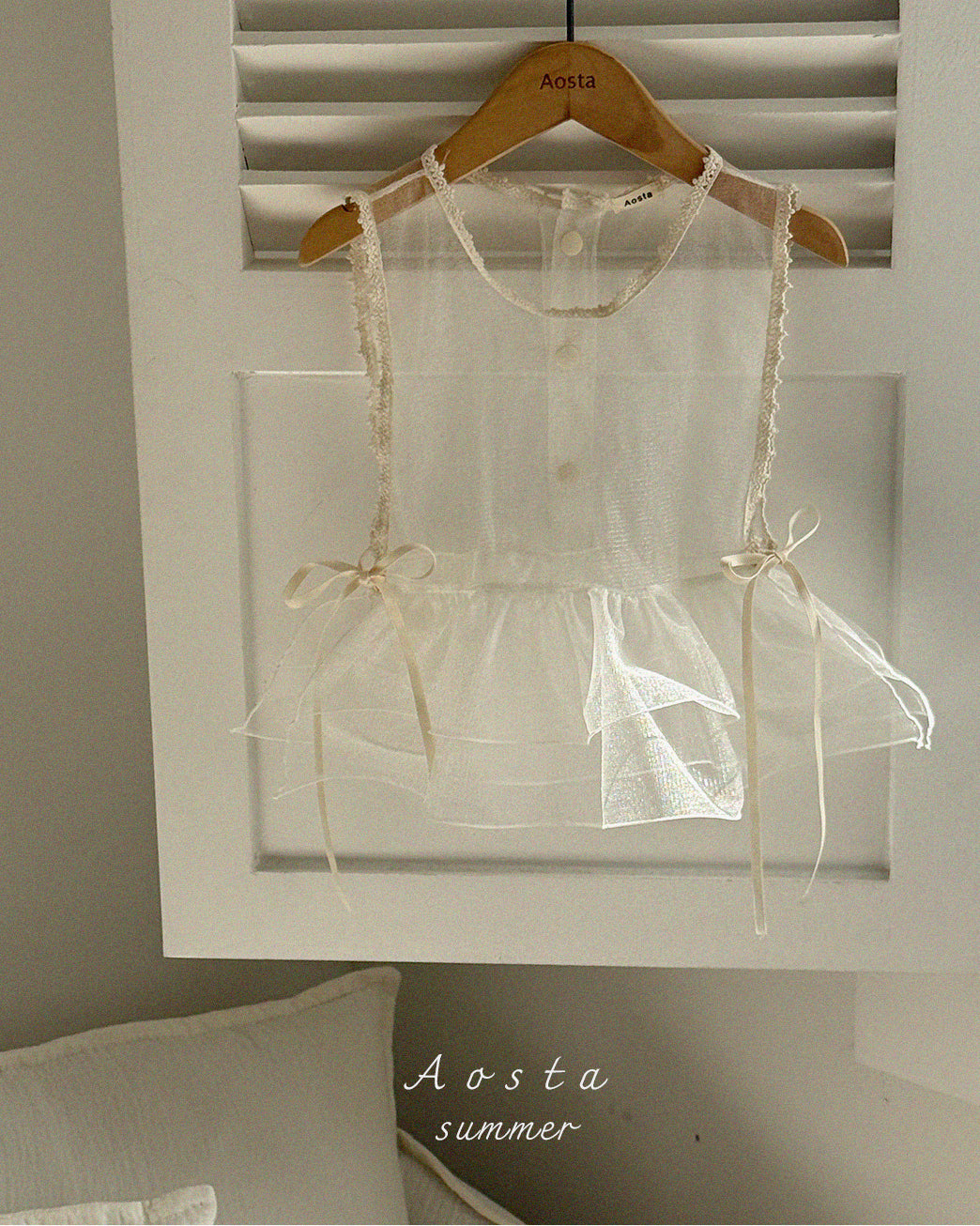 【PREORDER受付終了、ご希望はお問い合わせください。】30.Lace Simple Vest