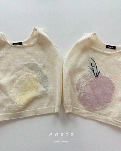 【PREORDER受付終了、ご希望はお問い合わせください。】19.Knit Fruit Vest