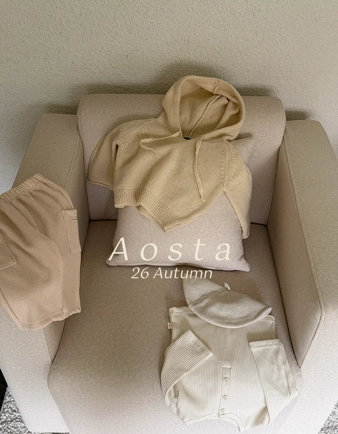 【秋のPRE-ODER 5%OFF】10.Knit Cookie Hoodie