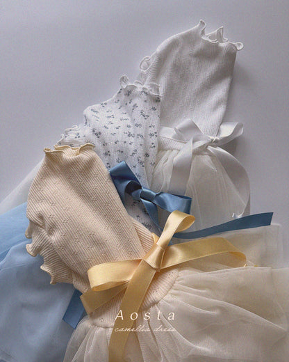 【PREORDER受付終了、ご希望はお問い合わせください。】13.Camellia Dress