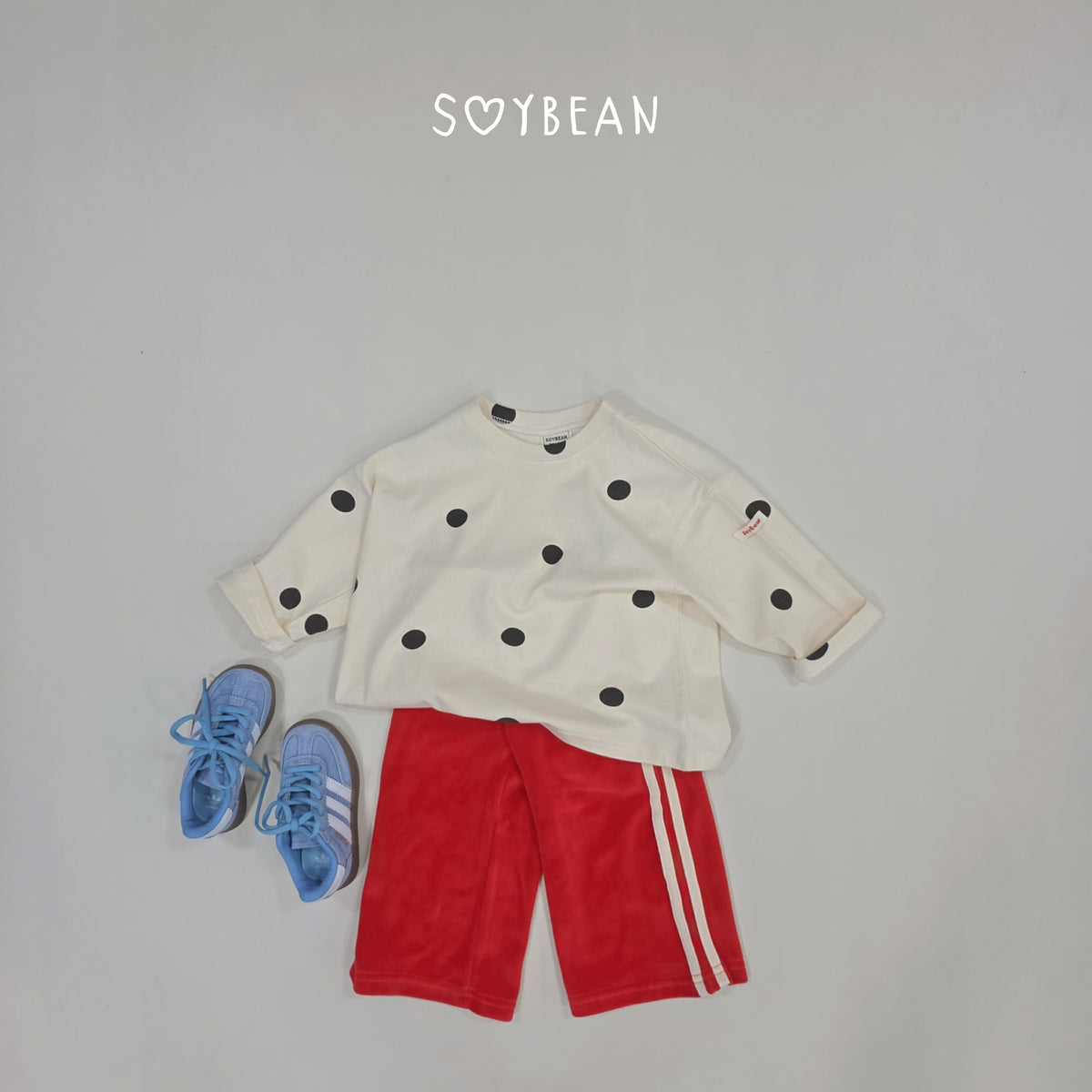 【秋のPRE-ODER 5%OFF】11.Oversized Boxy Dot Tee (7 Sizes)