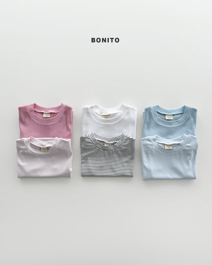【期間限定 PRE-ODER】1.Planning) Bébé 1+1 Ribbed Tee