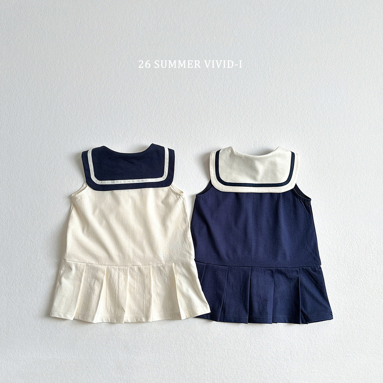 【PREORDER受付終了、ご希望はお問い合わせください。】91.Sailor Sleeveless Dress