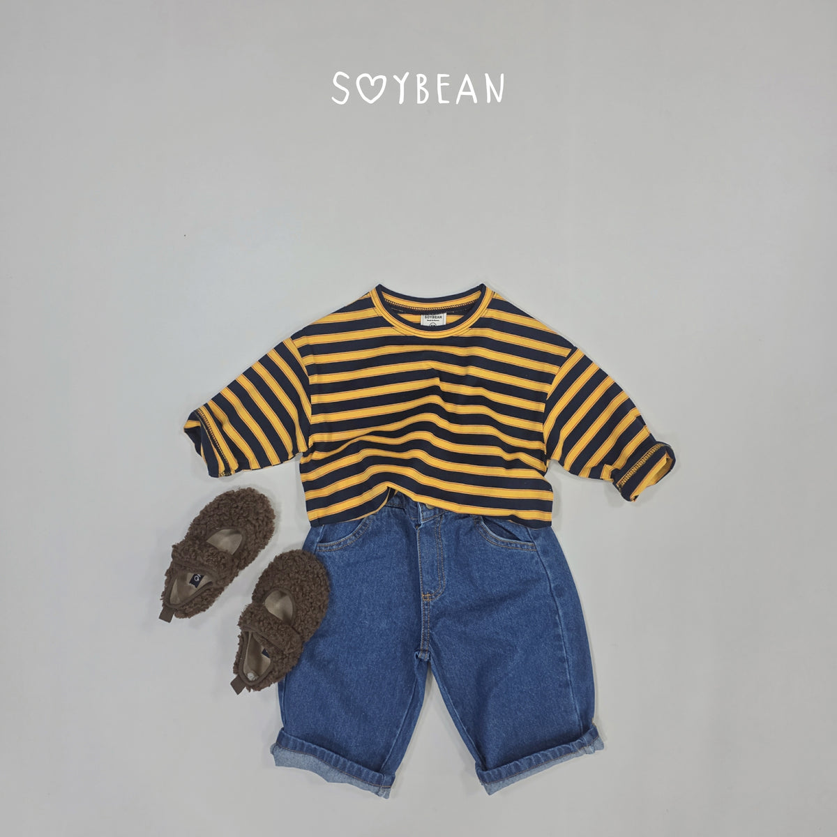【秋のPRE-ODER 5%OFF】09.Oversized Boxy Stripe Tee (7 Sizes)