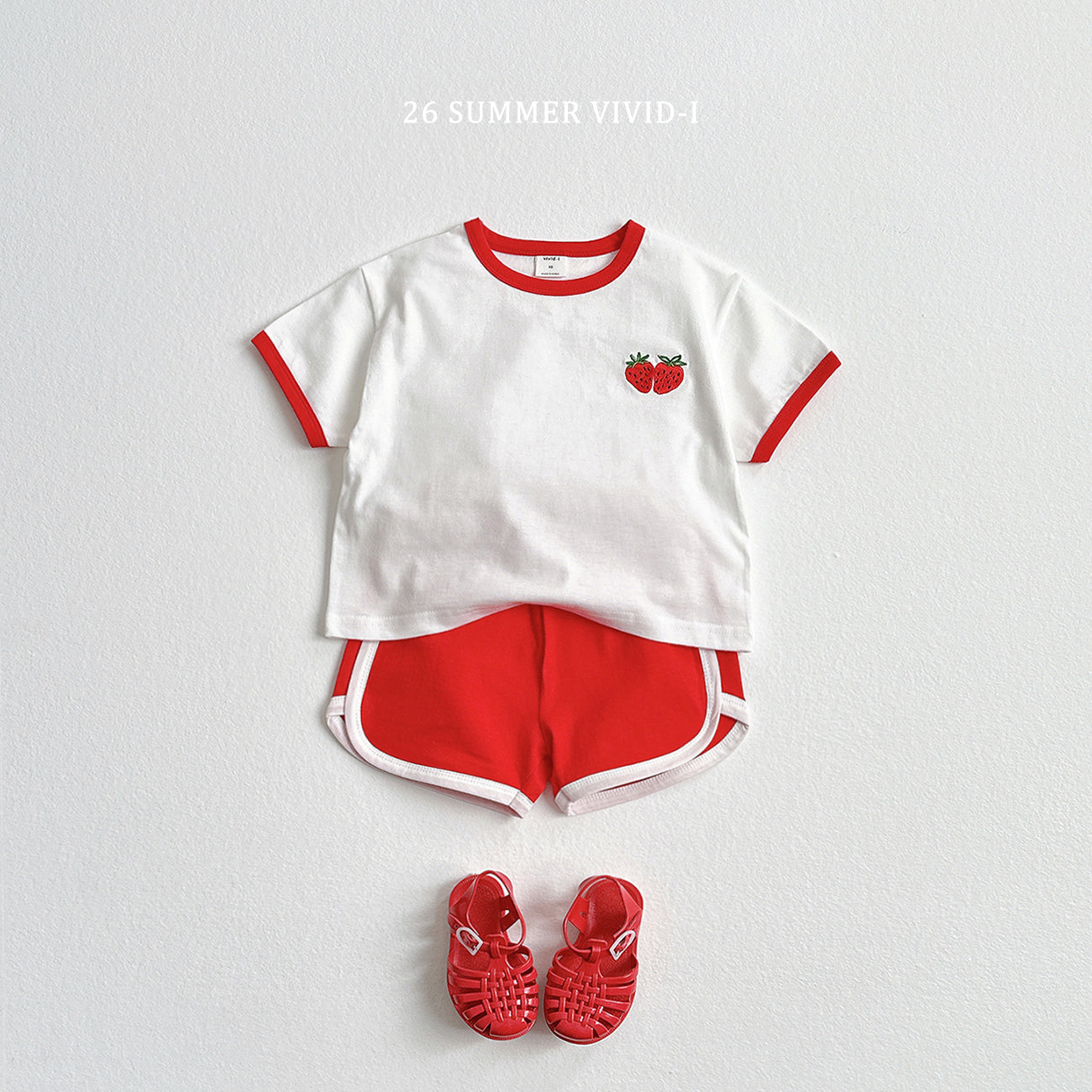 【PREORDER受付終了、ご希望はお問い合わせください。】99.Fruit Embroidery Raglan Set