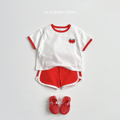 【PREORDER受付終了、ご希望はお問い合わせください。】99.Fruit Embroidery Raglan Set