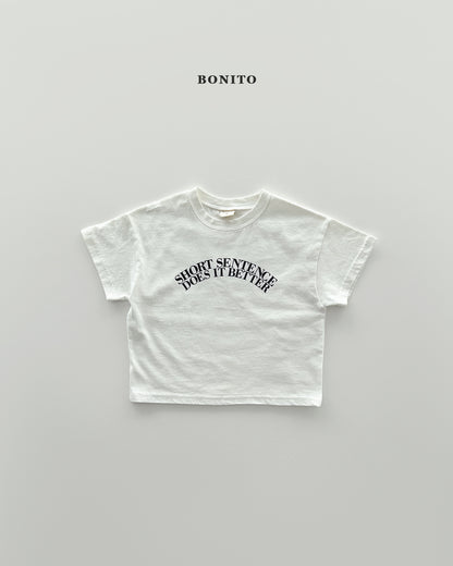 【PREORDER 4日間限定】18.Sentence Short Sleeve T-shirt
