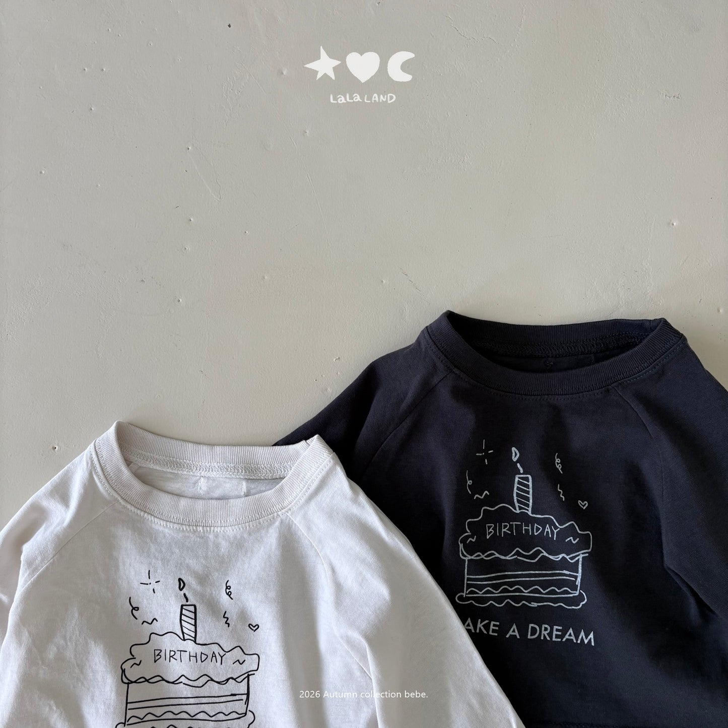 【PRE-ODER〆8.9(sun)】31.Happy Raglan Tee | lalaland