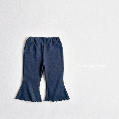 【PREORDER受付終了、ご希望はお問い合わせください。】29.Summer Indigo Bell 7分丈 Pants