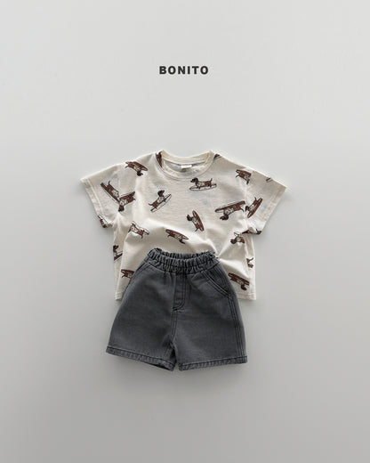 【PREORDER 4日間限定】36.surfing dog tee