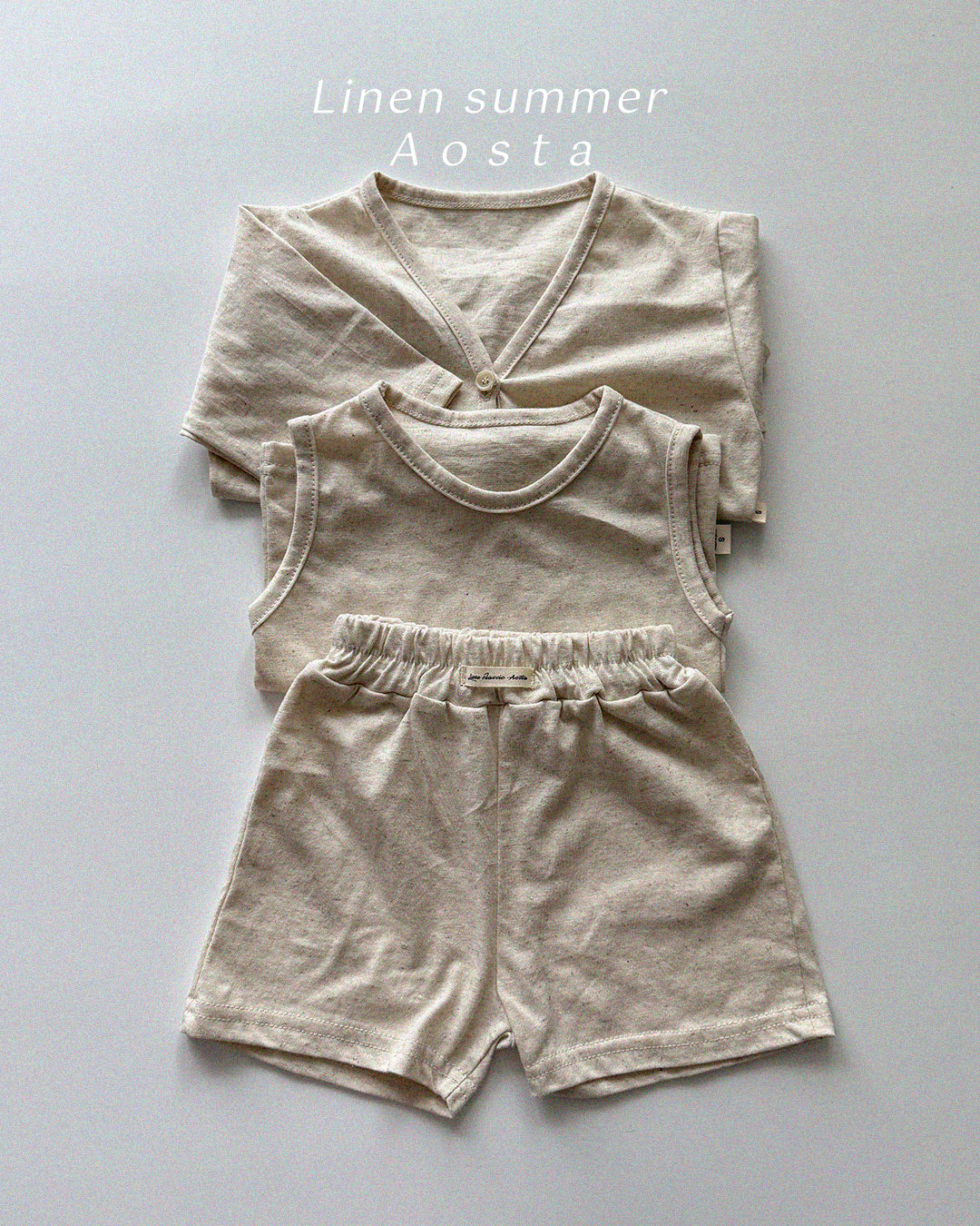 【PREORDER受付終了、ご希望はお問い合わせください。】37.Linen sleeveless T