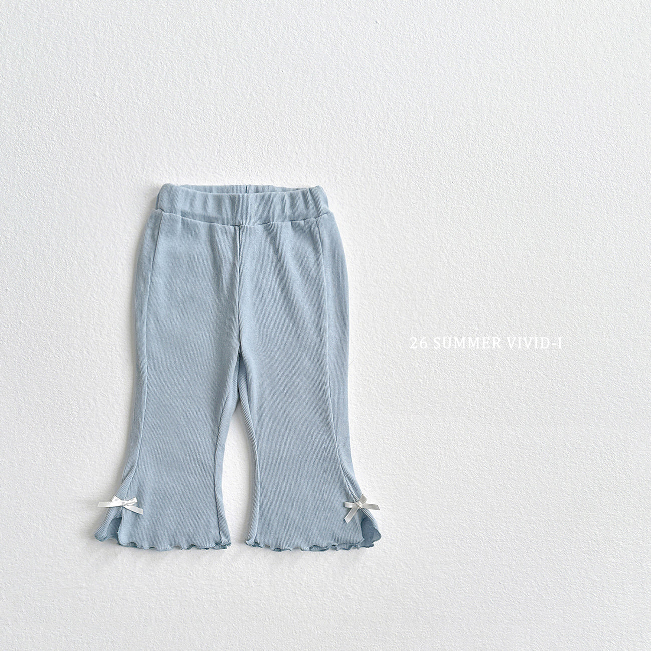 【PREORDER受付終了、ご希望はお問い合わせください。】27.Ribbon Slit Flare 7分丈 Pants