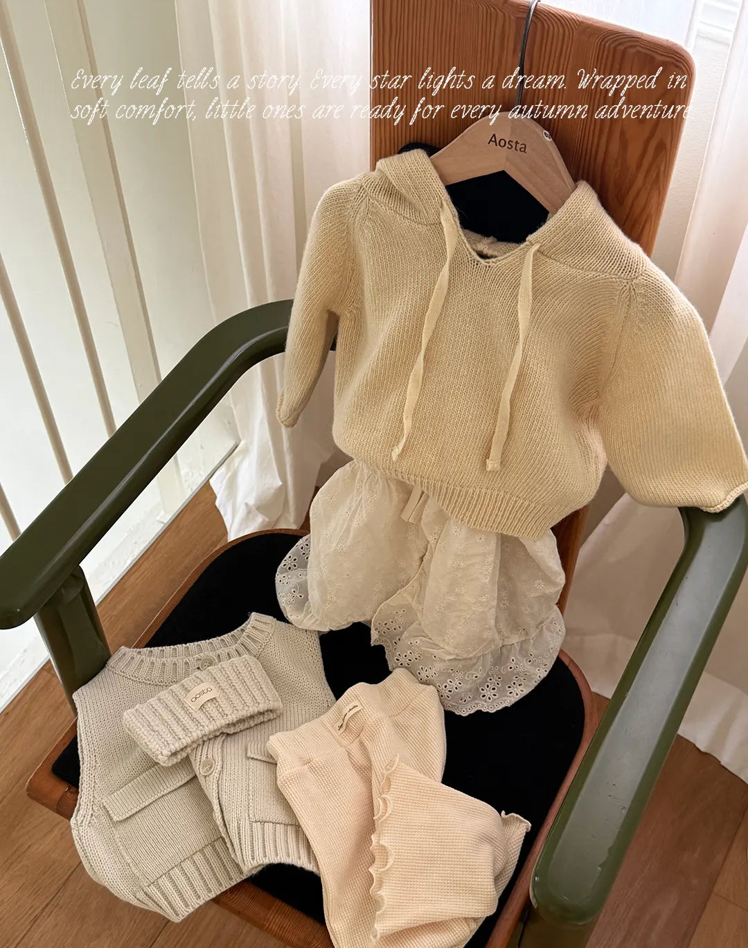 【秋のPRE-ODER 5%OFF】10.Knit Cookie Hoodie