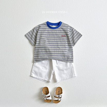 【PREORDER受付終了、ご希望はお問い合わせください。】66.Better Embroidery Stripe Tee