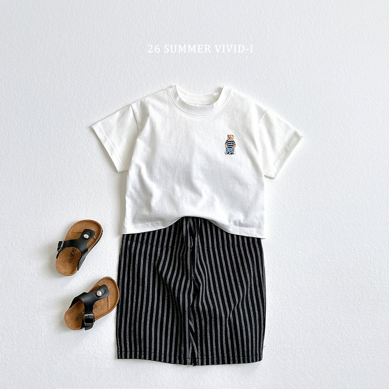 【PREORDER受付終了、ご希望はお問い合わせください。】63.Bear Embroidery ShortSleeve Tee